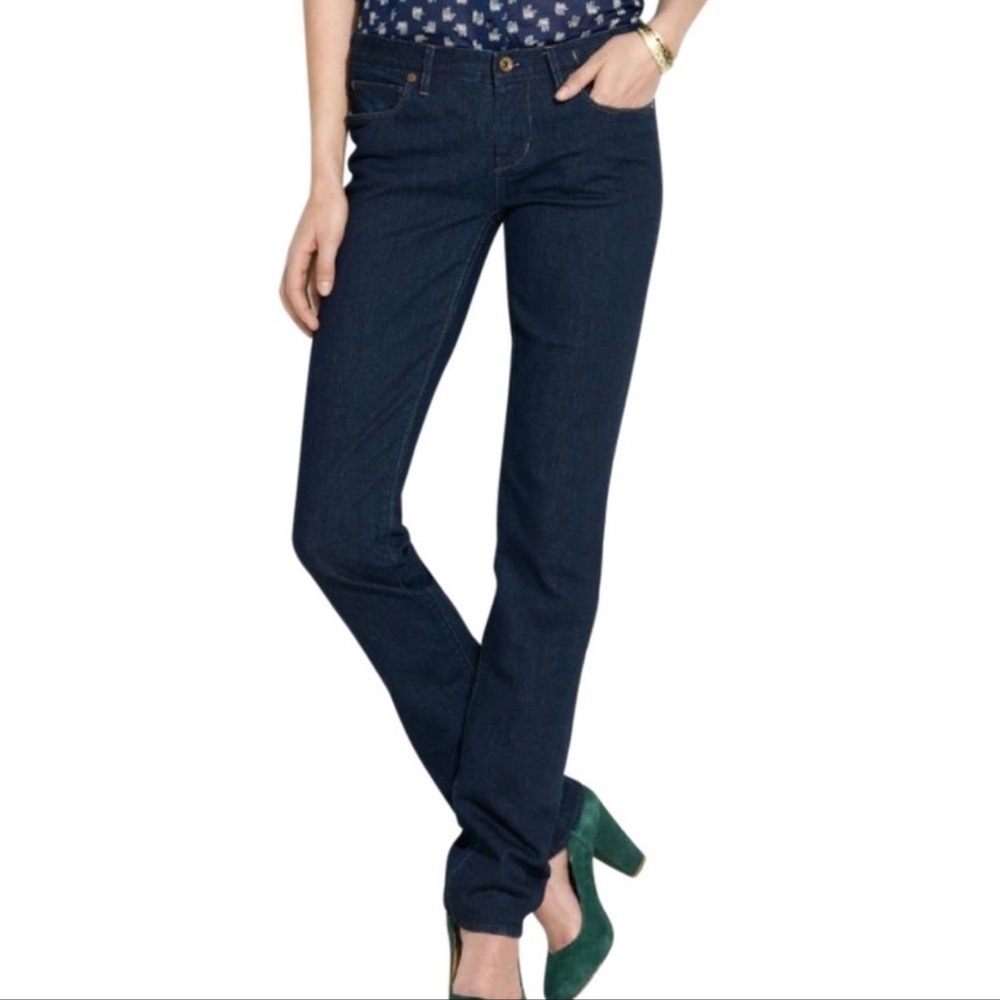Madewell Dark Indigo Straight Leg Jeans